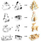 Juego cortadores navideños 3D x 8 pcs