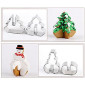 Juego cortadores navideños 3D x 8 pcs