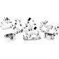 Juego cortadores navideños 3D x 8 pcs