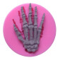 Molde silicona mano esqueleto