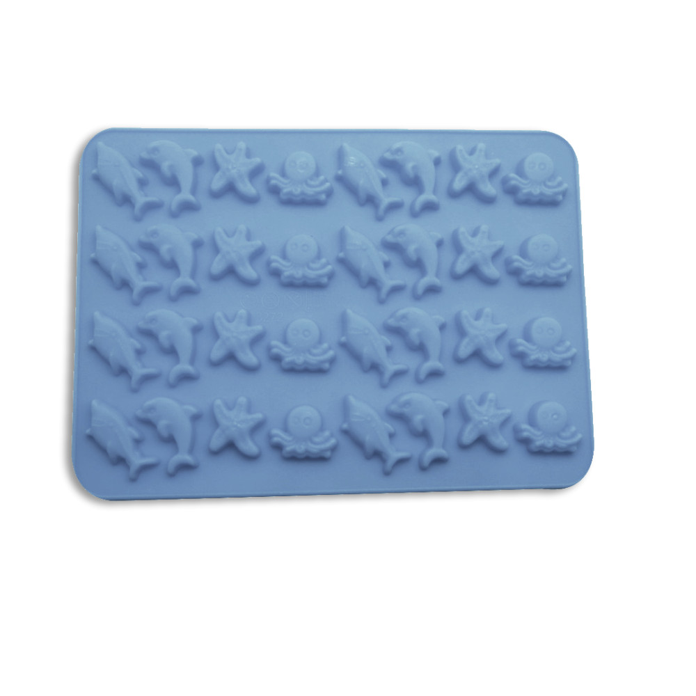 Molde silicona animales del mar x32