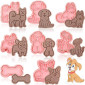 Juego push print cortadores perros