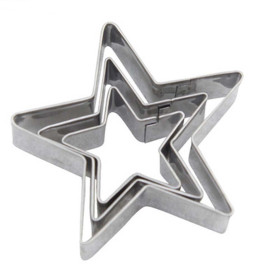 Juego de cortadores estrella  x 3 pc