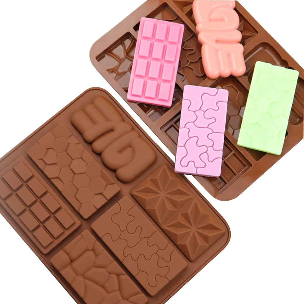 Molde barras chocolate variadas x 6 cav