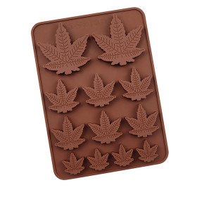 Molde choco marihuana x 12 cav