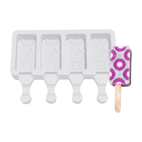 Molde paleta pequeño donuts x 4 cav