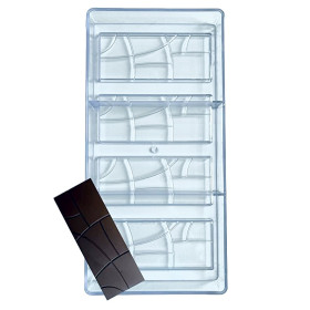 Molde policarbonato barras lineas x 4 Cav 