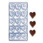 Molde policarbonato corazón doble x 15 Cav