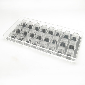 Molde policarbonato corazon entrelazado x 24 Cav