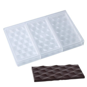 Molde chocolatina geométrica pequeña x 3 Cav 