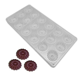 Molde policarbonato girasol x 18 cav
