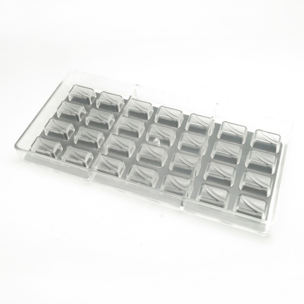 Molde policarbonato rectangular mini x 28 Cav