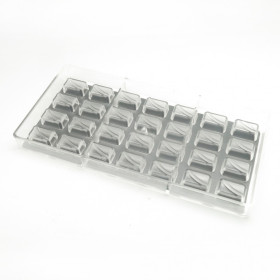 Molde policarbonato rectangular mini x 28 Cav