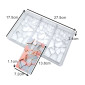 Molde chocolatina tableta roca x 3 Cav 