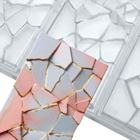 Molde chocolatina tableta roca x 3 Cav 