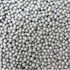 Gragea perla mediana plateada x 100 Gr