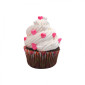 Gragea corazón mini rosado/blanco x 1 Kg       