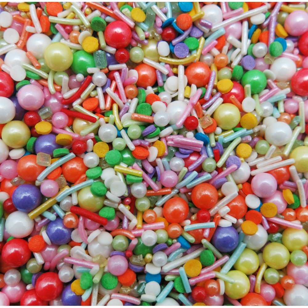 Gragea fancy sprinkles colores x 80 gr