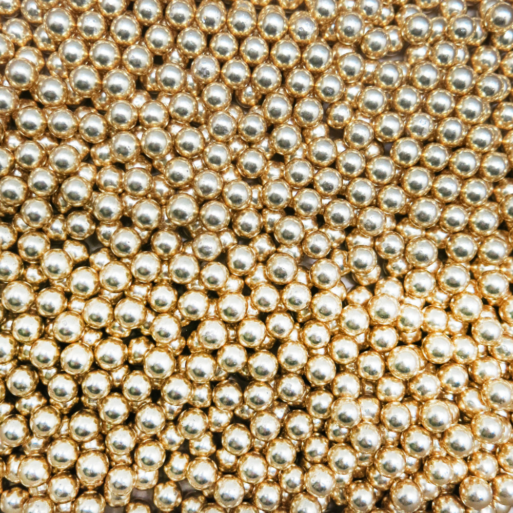 Gragea perla dorada brillante grande x 95 Gr