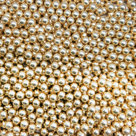 Gragea perla dorada brillante grande x 1 Kg