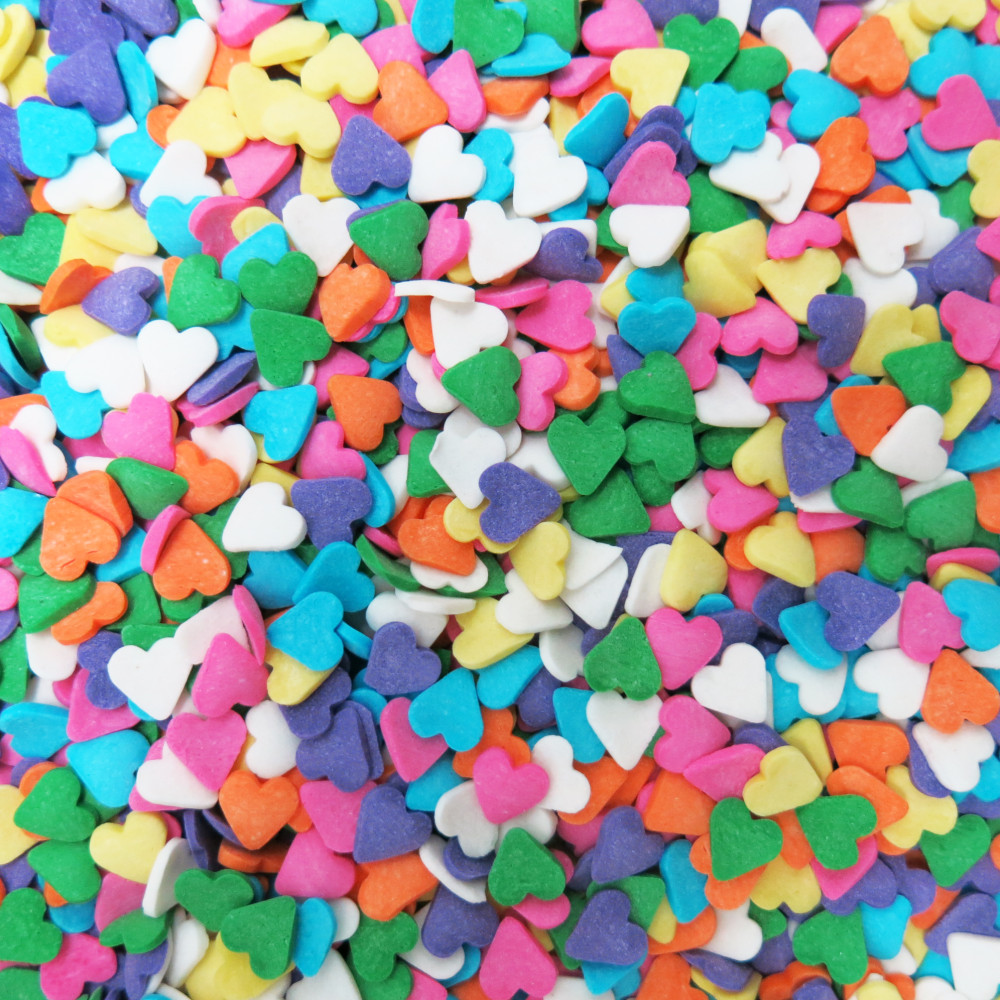Gragea confetti corazon colores x 80 Gr