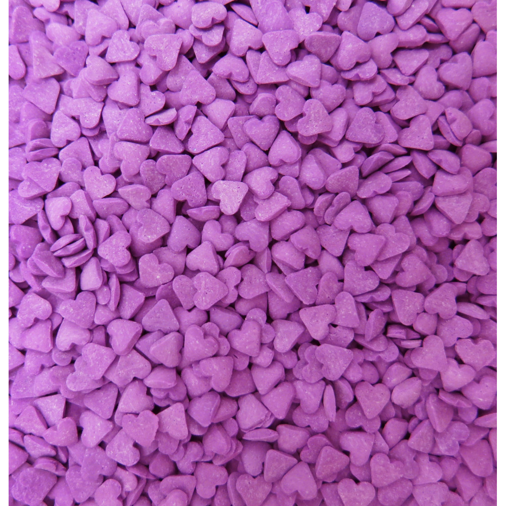 Gragea confetti corazon morado x 80 Gr