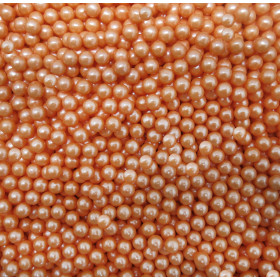 Gragea perla durazno 6mm x 90 Gr