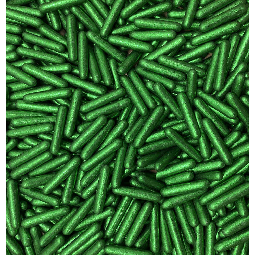 Gragea barrilitos verde metalico x 80 Gr