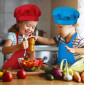 Delantal/gorrito de colores para niños