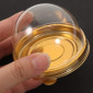 Empaque redondo dorado x 10 Und