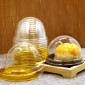 Empaque redondo dorado x 10 Und