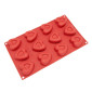 Molde silicona postre mini corazon relleno