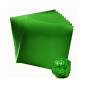 Papel metalizado verde 10x10 x 100 Und