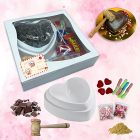 Kit amor y amistad corazón de chocolate