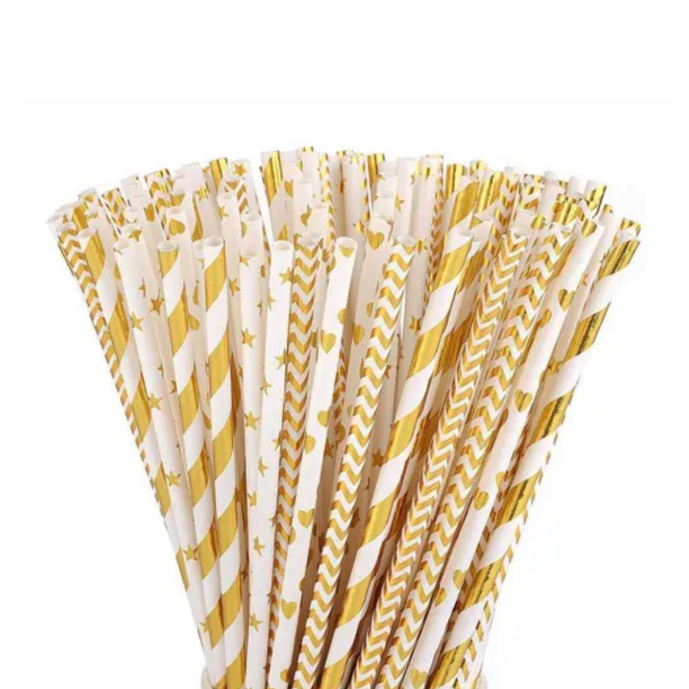 Palos pops dorados  x 100 und