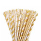 Palos pops dorados  x 100 und