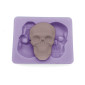Molde silicona calaveras x 2 cav 
