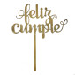 Topper Feliz cumpleaños #11 Dorado