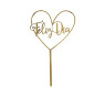 Topper feliz dia #3 Dorado