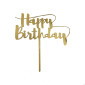 Topper Happy birthday #19 Dorado