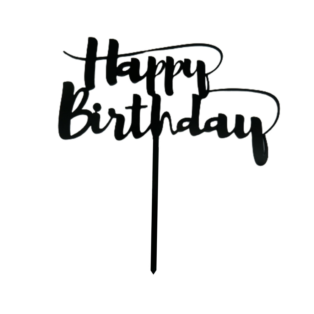 Topper Happy birthday #19 Negro