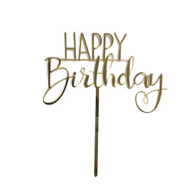 Topper espejo Happy birthday #21