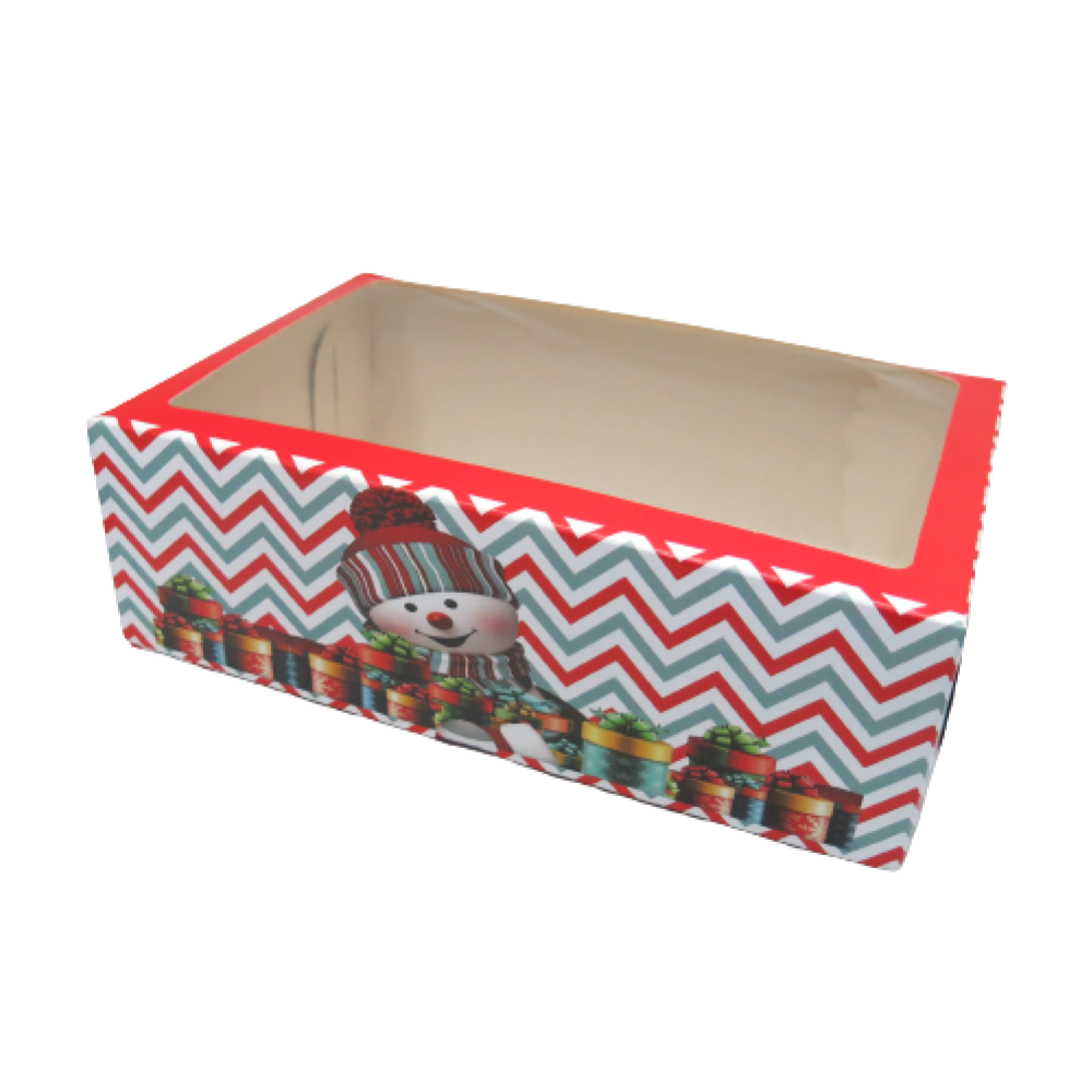 Caja cupcakes decorada navidad x 6 cav