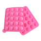 Molde/base silicona pops x 20 cav