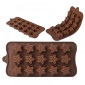 Molde silicona choco estrellas x 15 cav