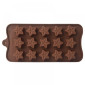 Molde silicona choco estrellas x 15 cav
