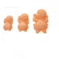 Molde silicona bebe x 3 cav