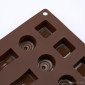 Molde silicona choco diamante x 30 cav 