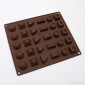 Molde silicona choco diamante x 30 cav 