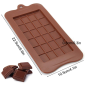 Molde silicona choco barra